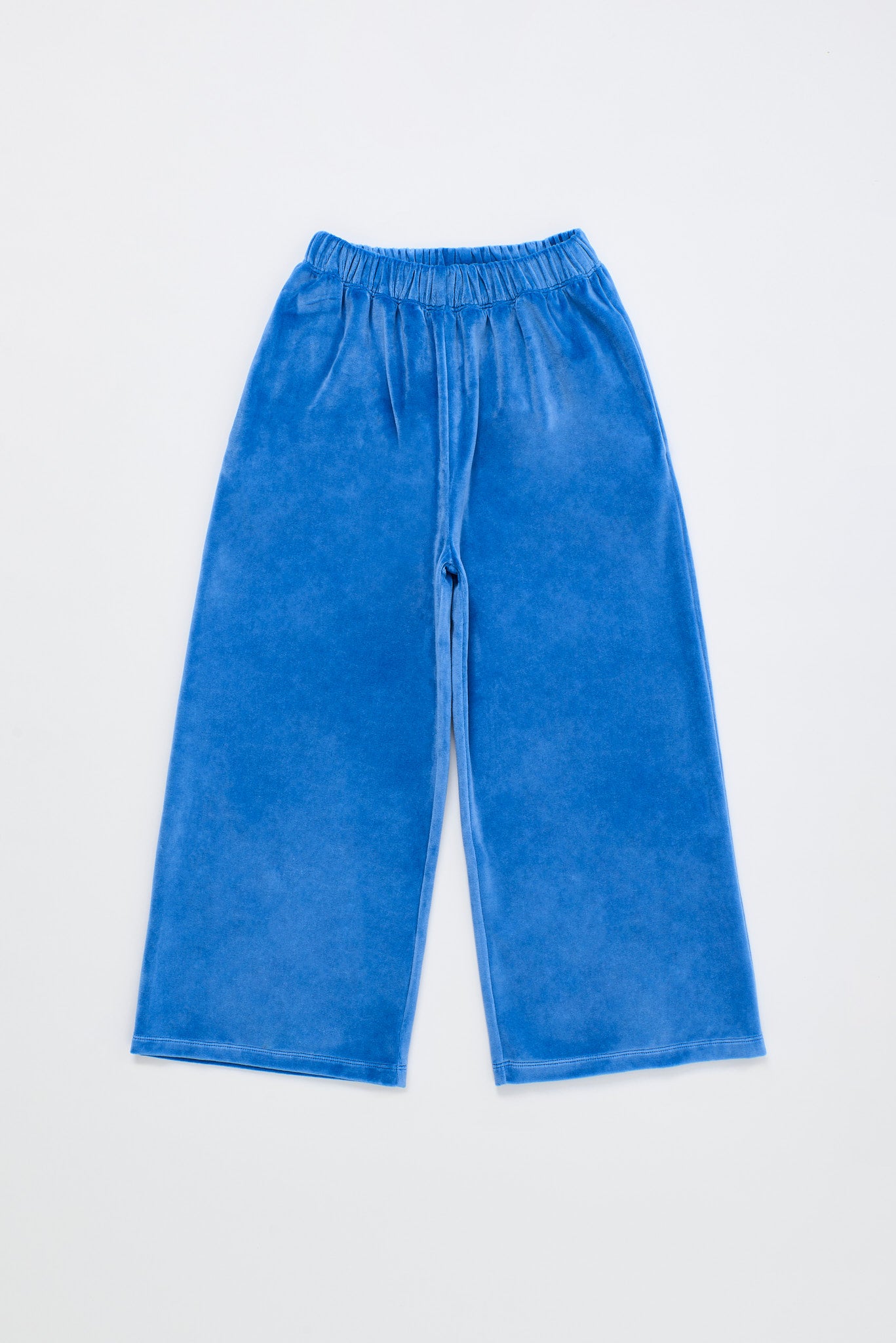 POSTCARD VELVET TROUSERS BLUE