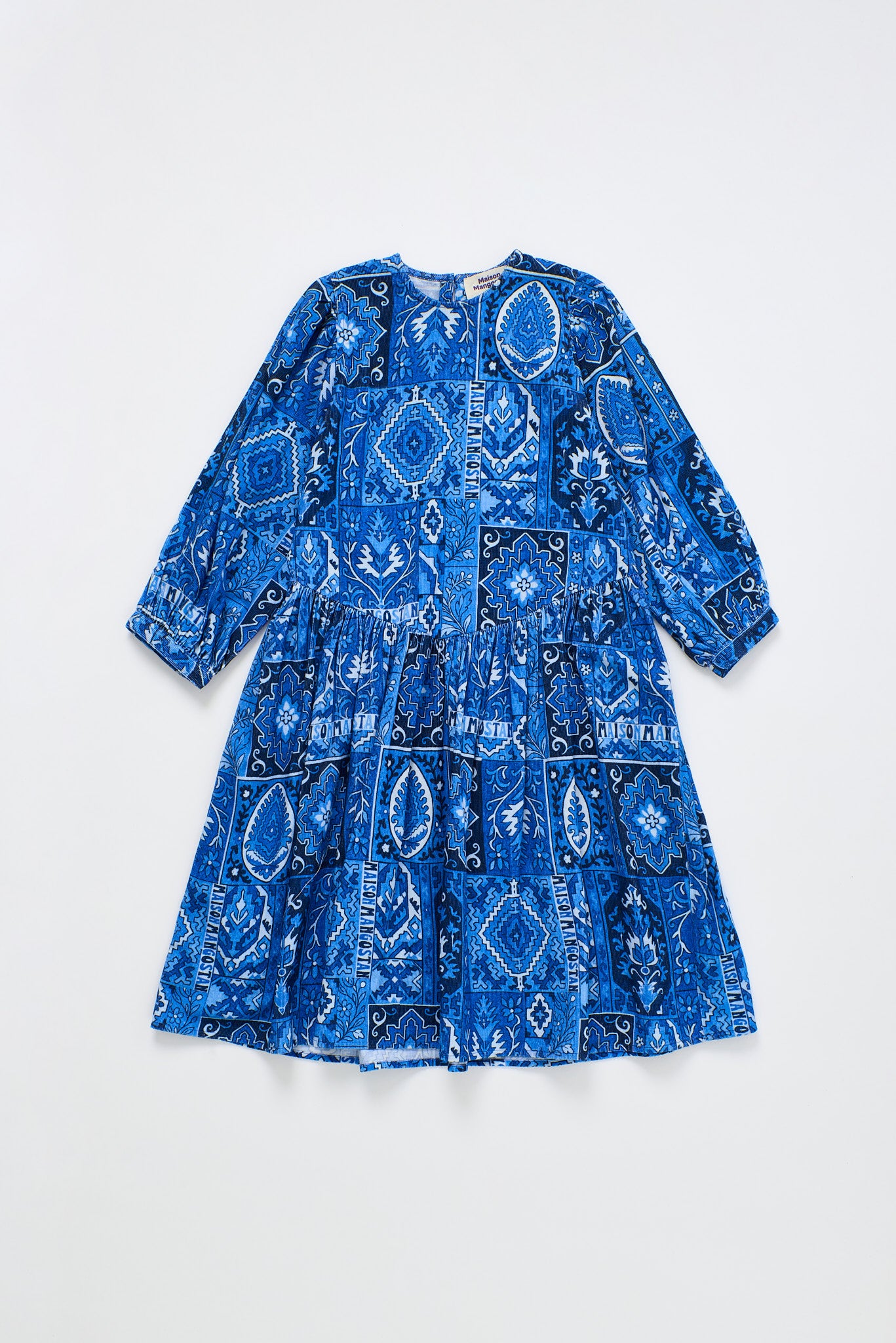 CARPET MICROCORDUROY DRESS BLUE