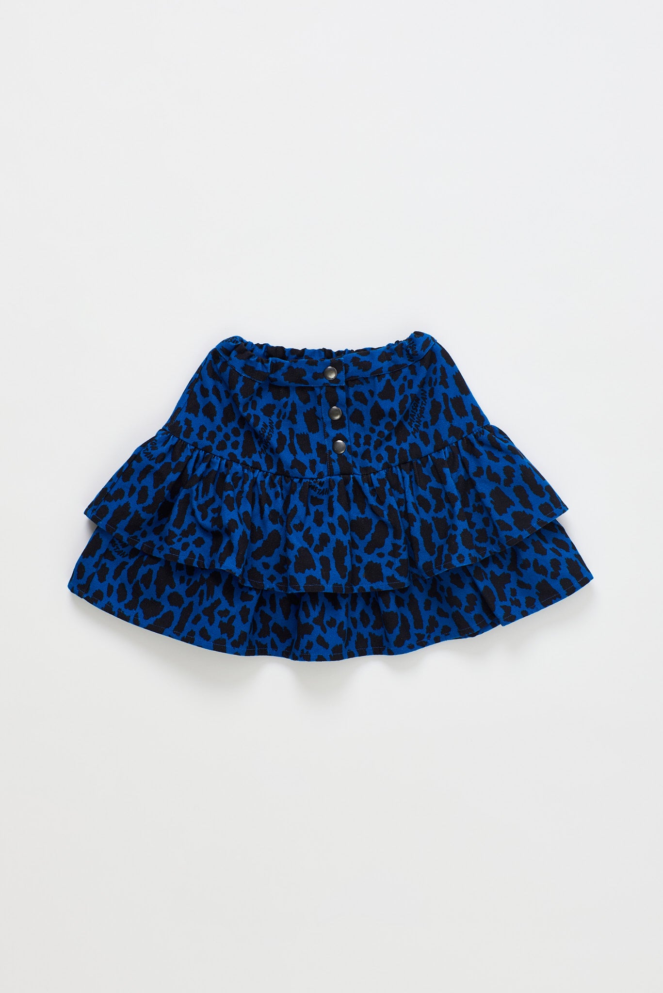 ANIMAL PRINT MINISKIRT BLUE