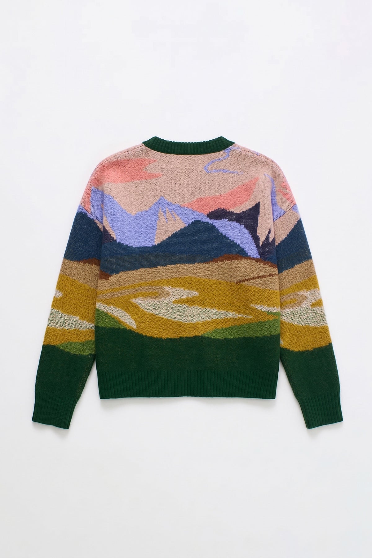 LANDSCAPE KNITTED CARDIGAN BEIGE