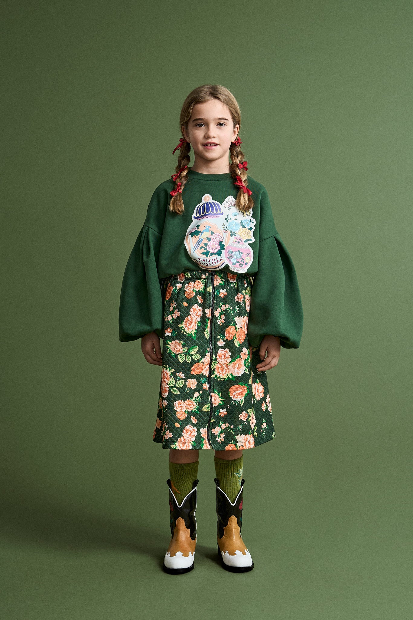 PORCELAIN SWEATSHIRT GREEN