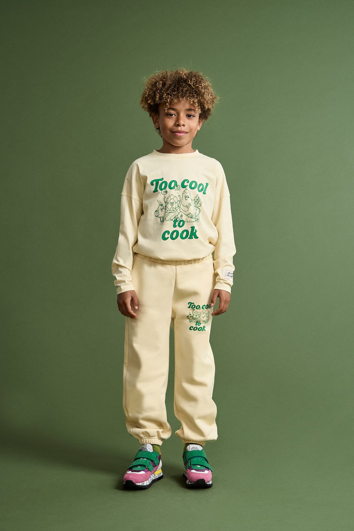 TOO COOL TO COOK T-SHIRT LONG SLEEVE BEIGE