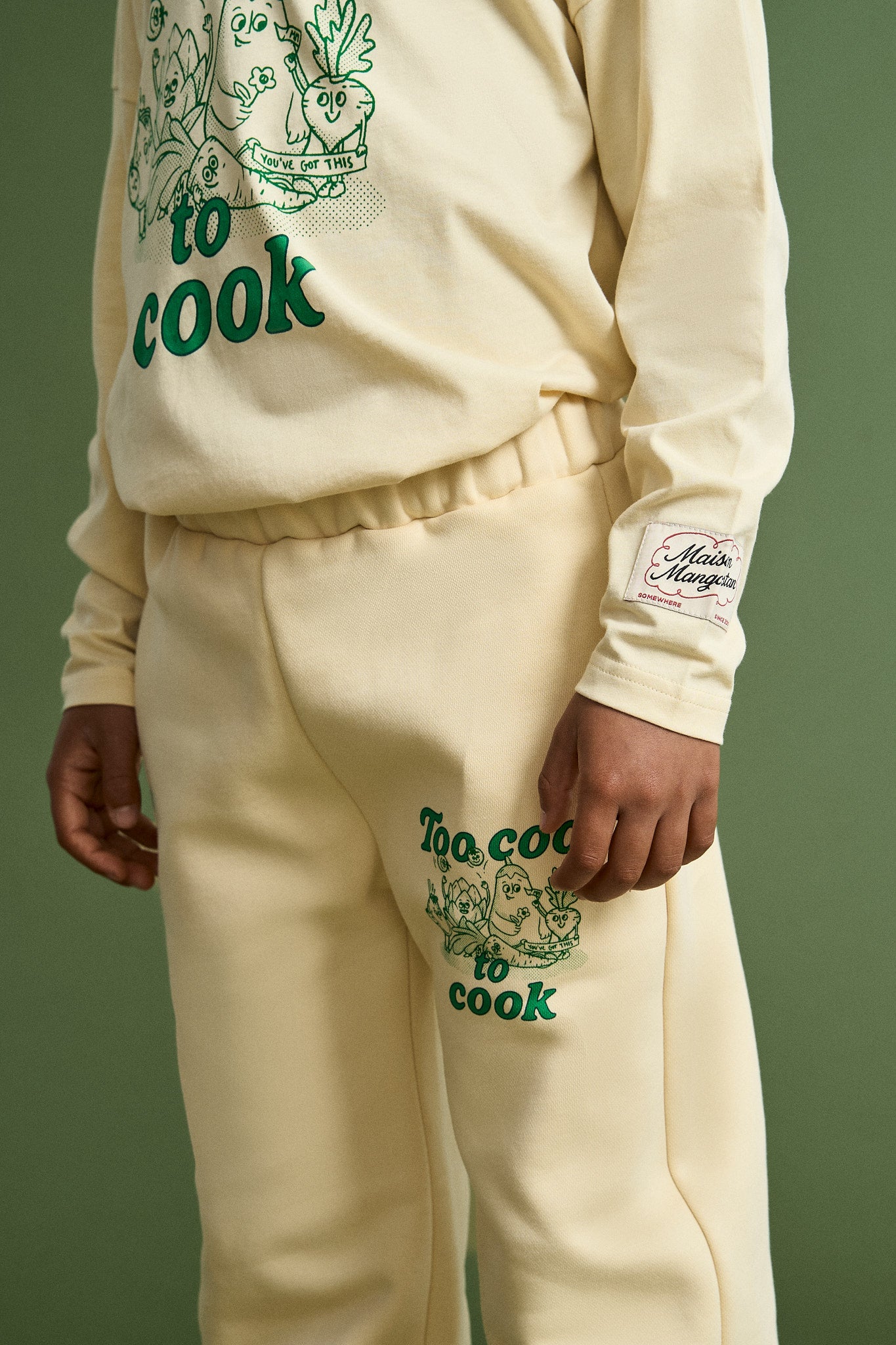 TOO COOL TO COOK T-SHIRT LONG SLEEVE BEIGE