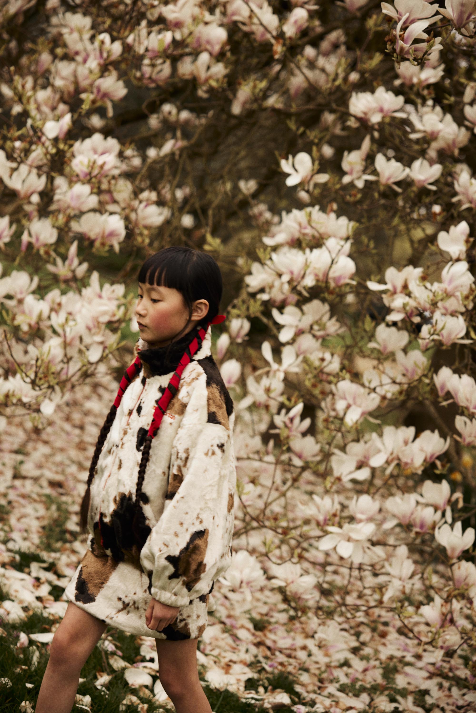COW FUR JACKET BEIGE