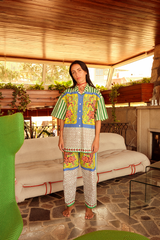 TIGER PATCHWORK TROUSERS GREEN ADULT