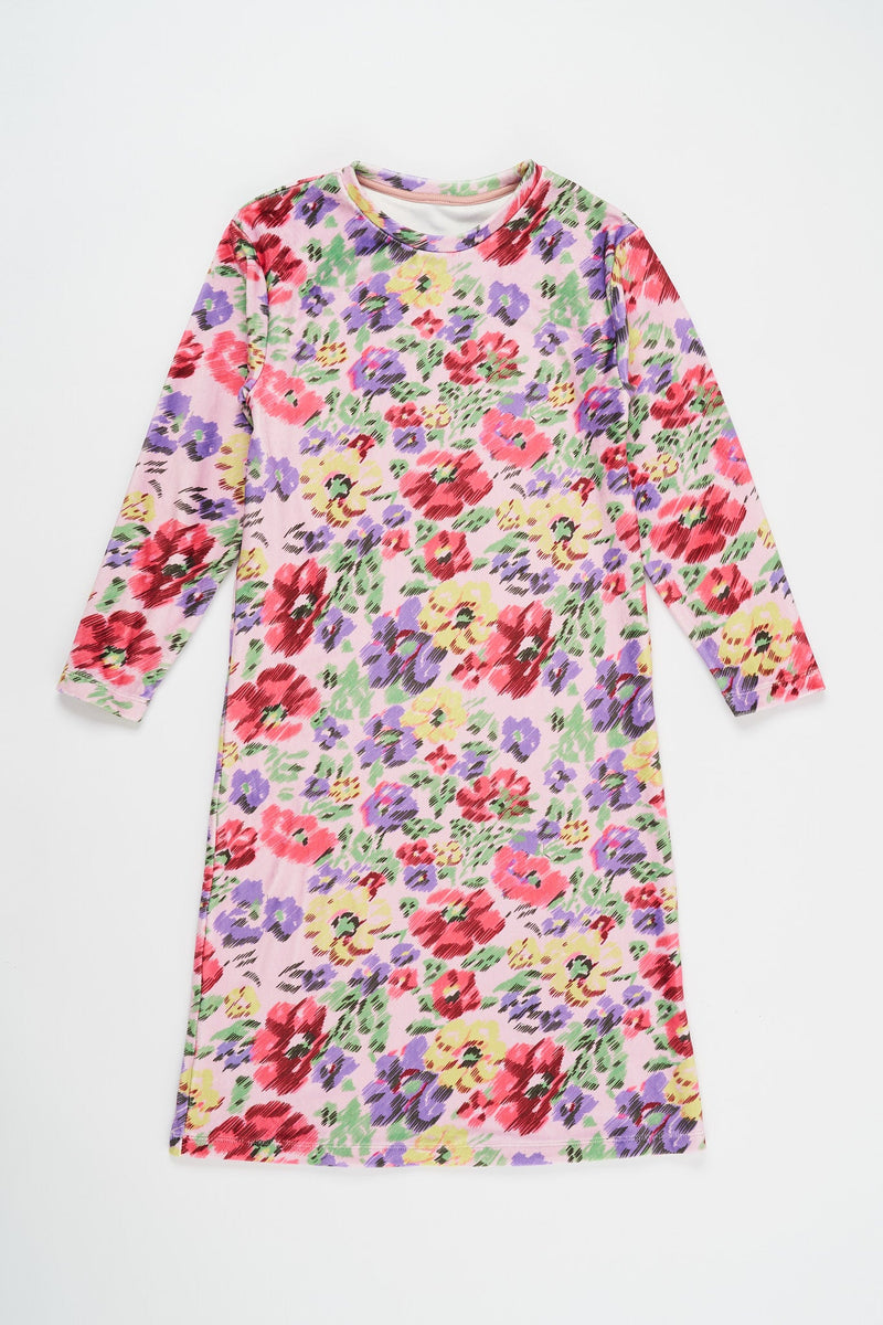 Glitch Velvet Dress Adult