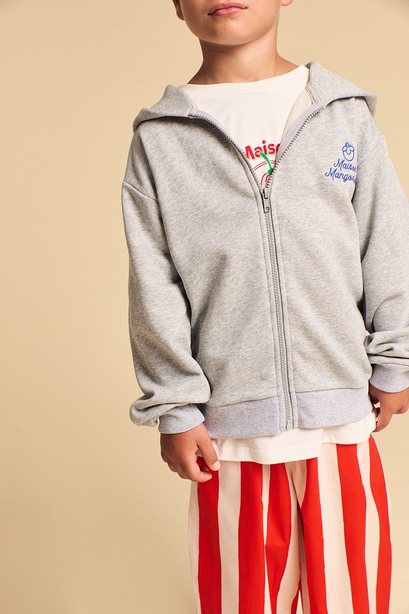 MANGOSTAN BASIC HOODIE GREY MELANGE