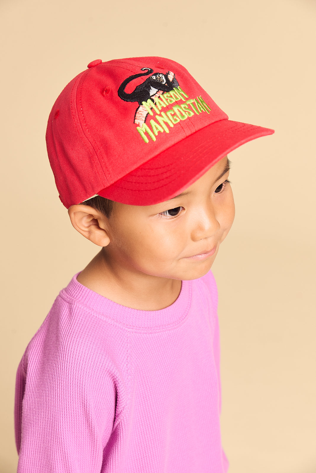 MANGOSTAN LOGO T-SHIRT PRUNE