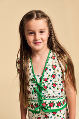 MUMBAI FLOWERS VEST GREEN
