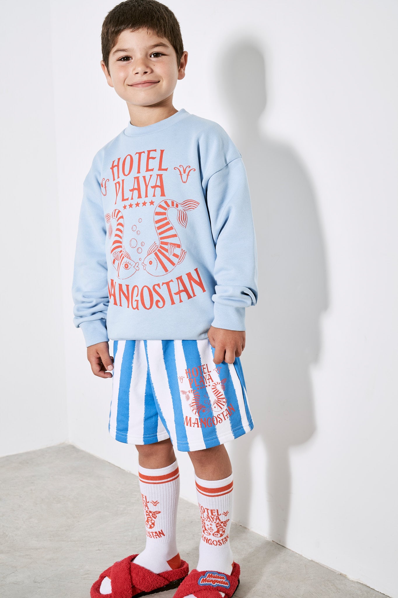 Stripes Sweatshort