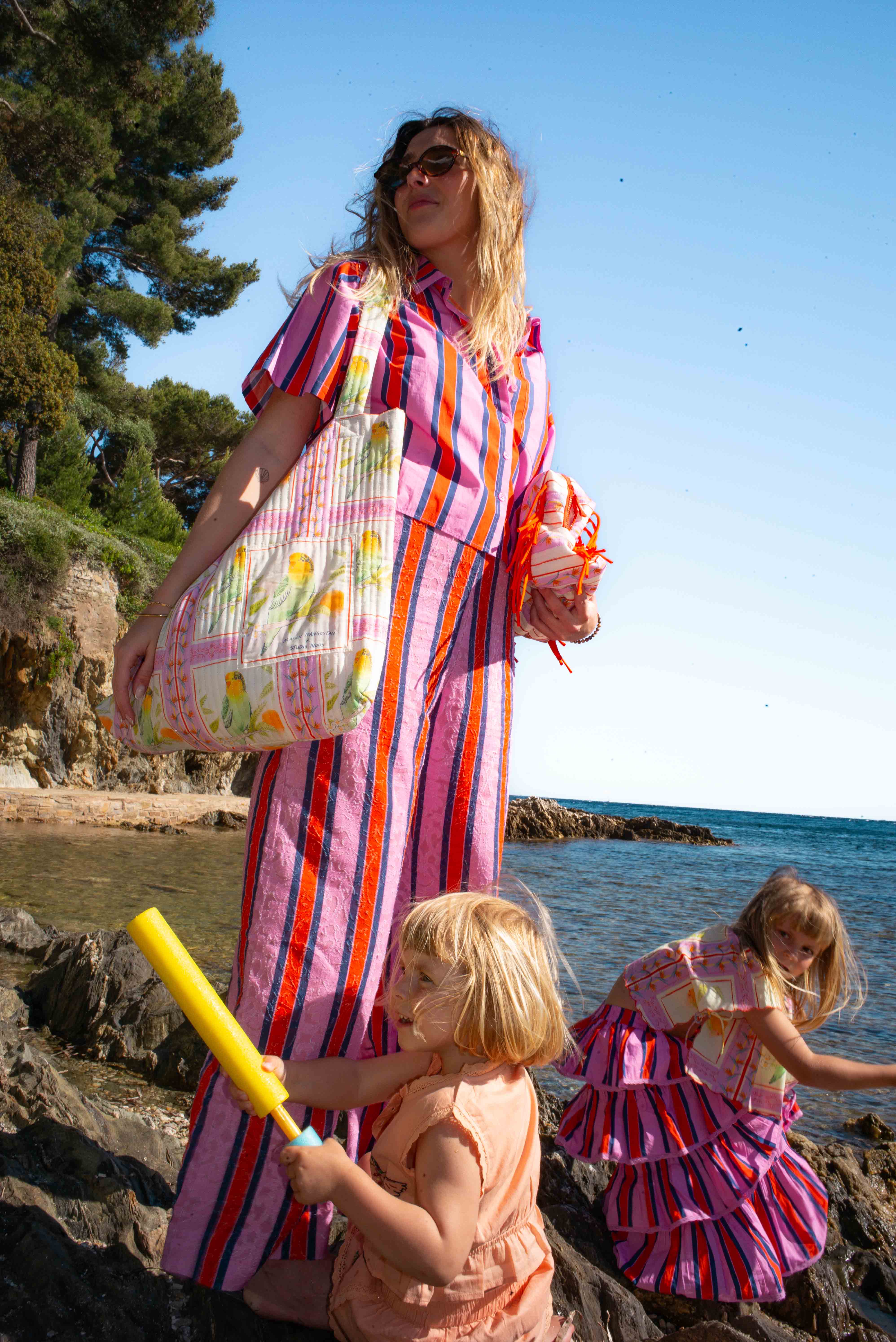 MAISON MANGOSTAN X STUDIO NOOS BIRDS MOM BAG
