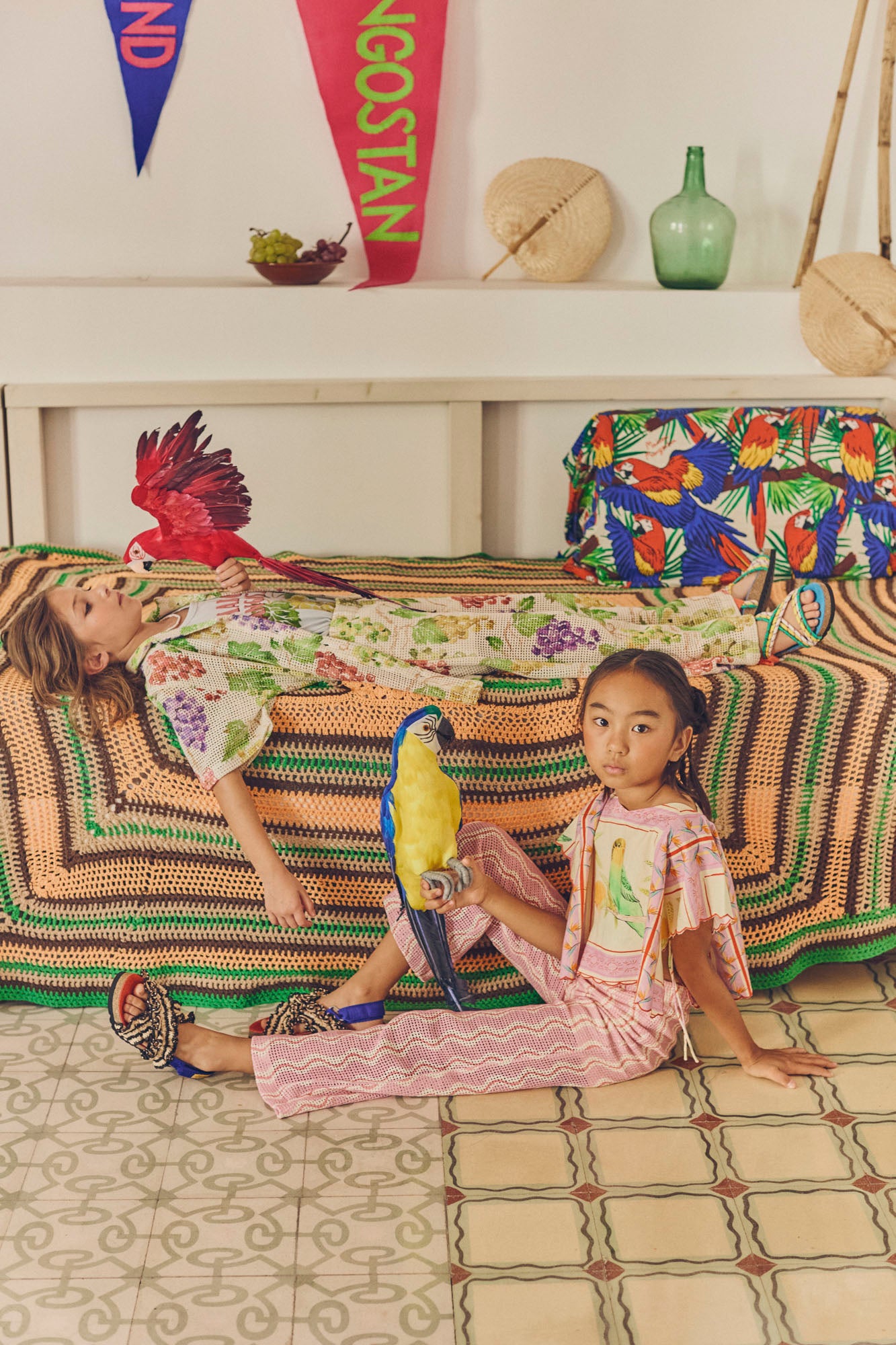 WAVY KNIT PANTS PINK