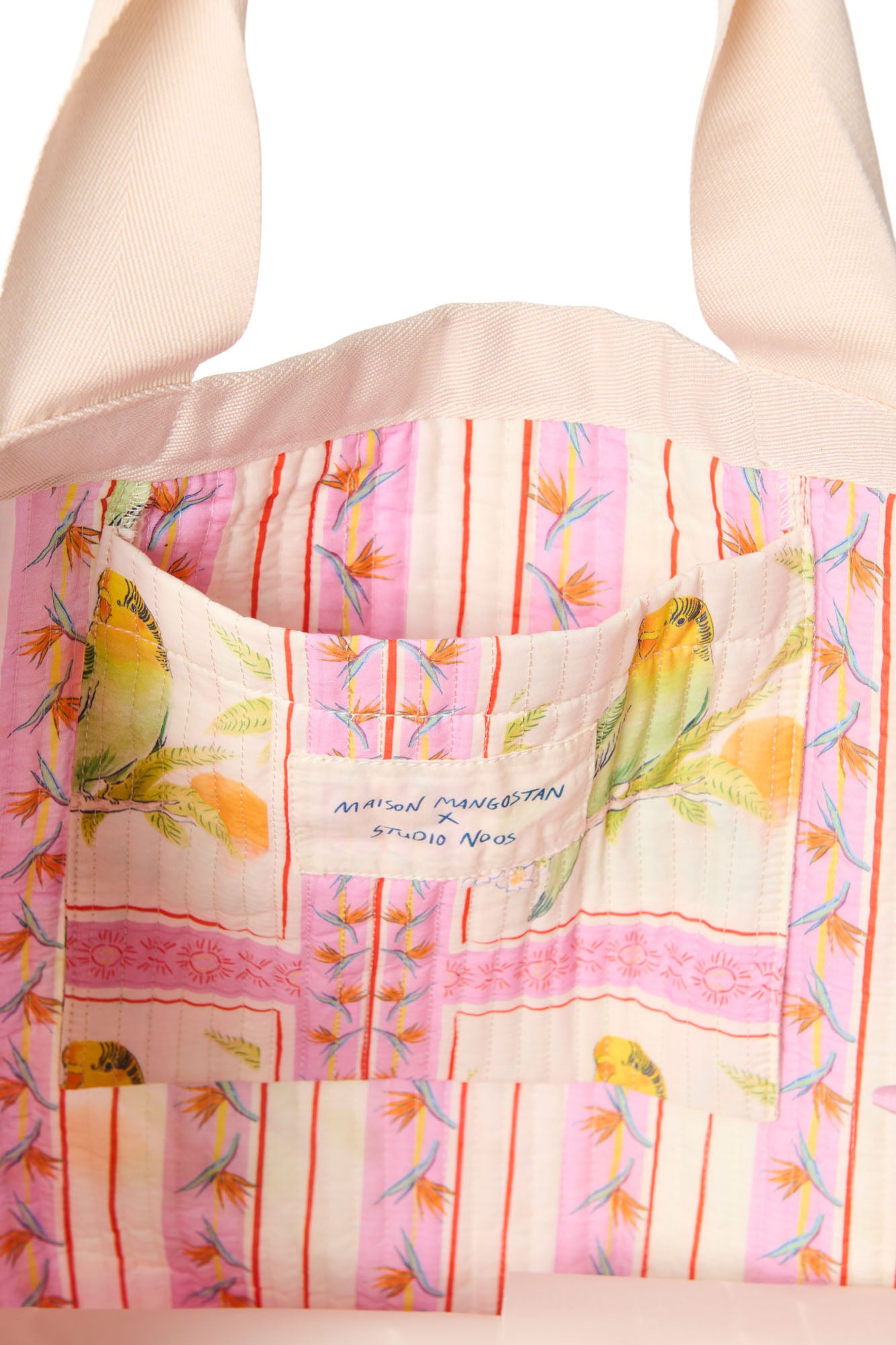 MAISON MANGOSTAN X STUDIO NOOS BIRDS BEACH BAG