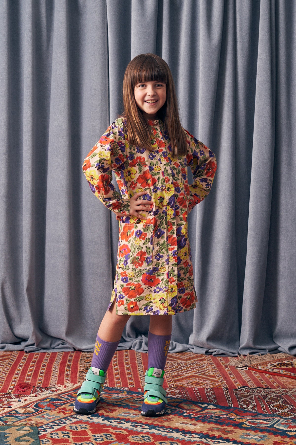 Glitch Velvet Dress