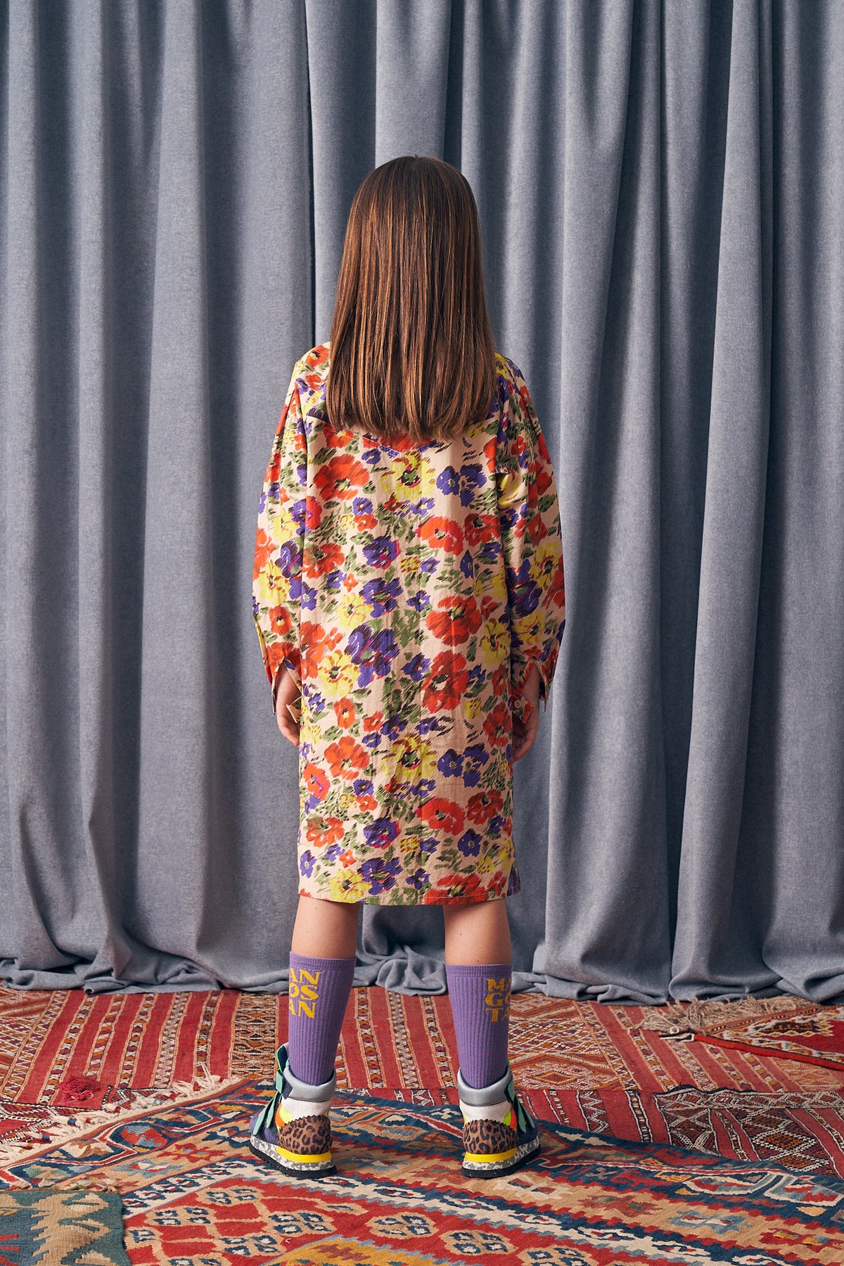 Glitch Flowers Dress Adult