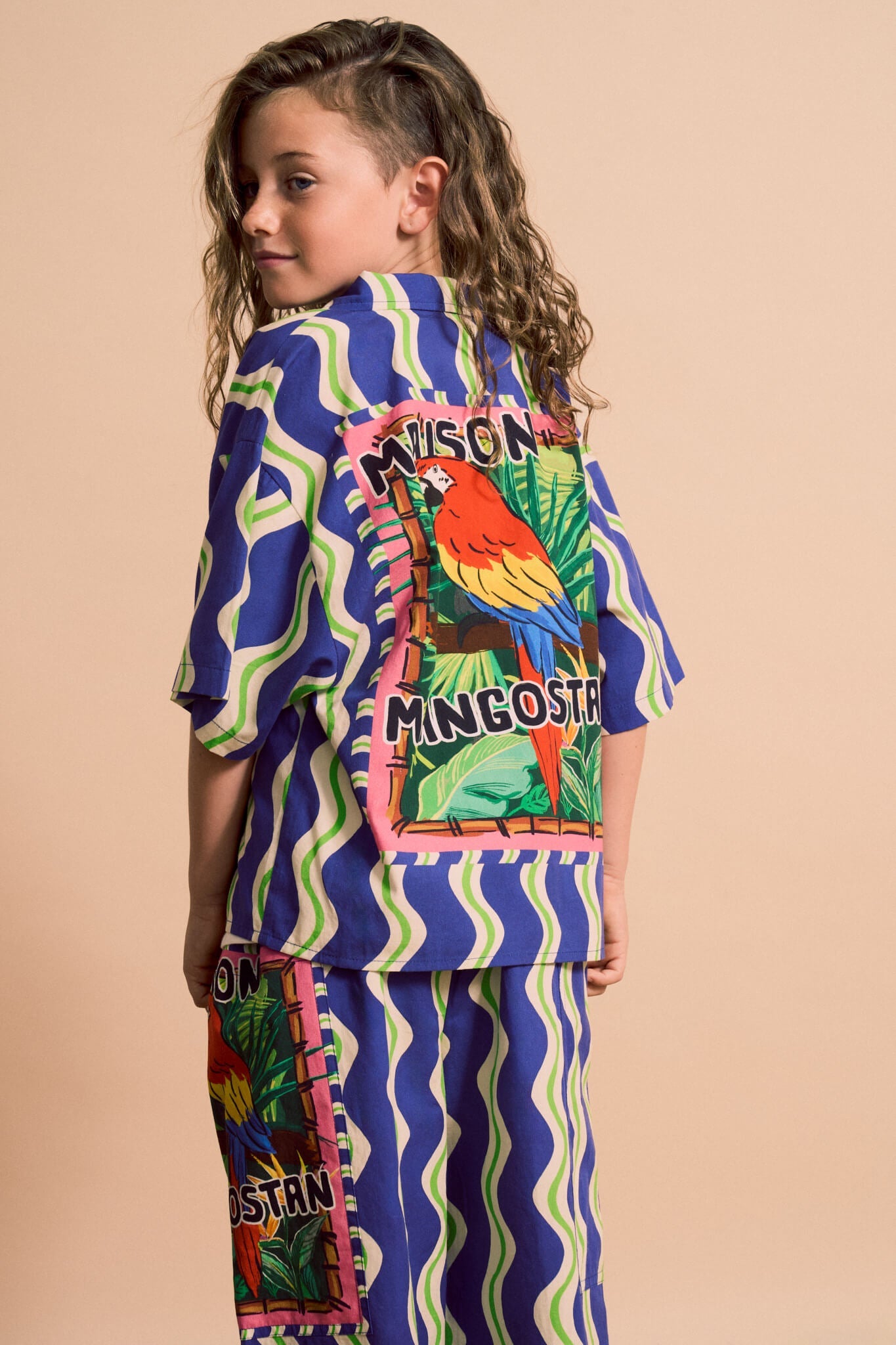 LOROS WAVY SHIRT BLUE