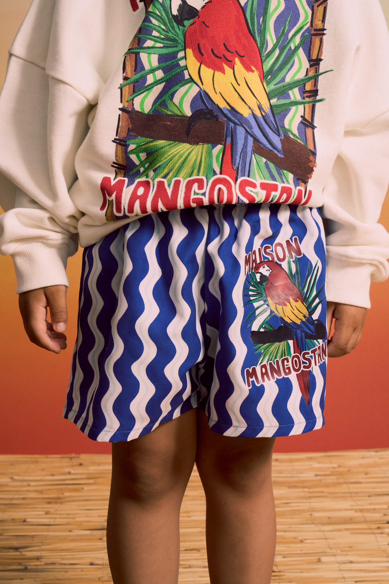 LOROS WAVY SWIMSHORTS BLUE