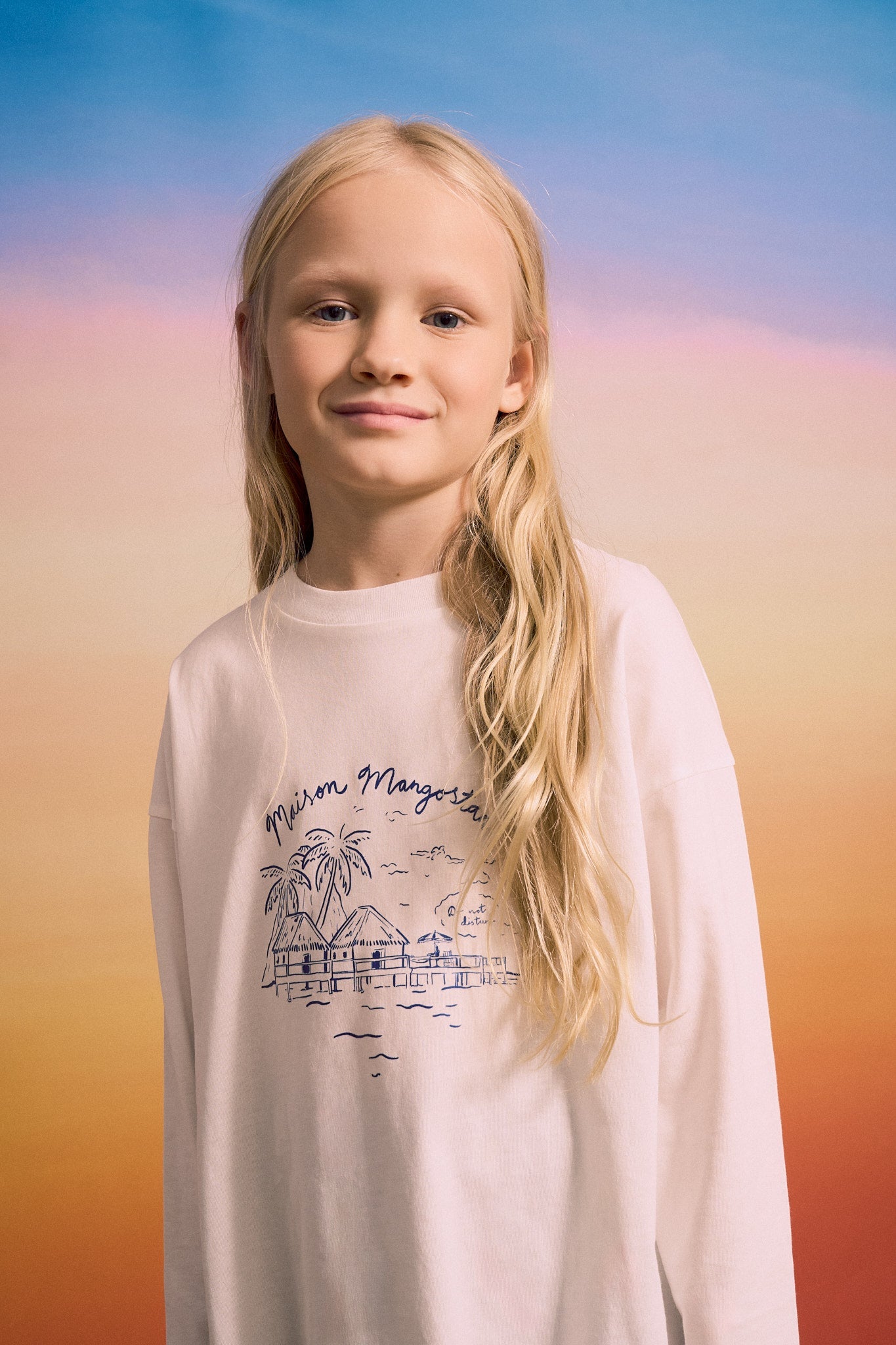 LEISURELY LONG SLEEVE T-SHIRT OFF WHITE