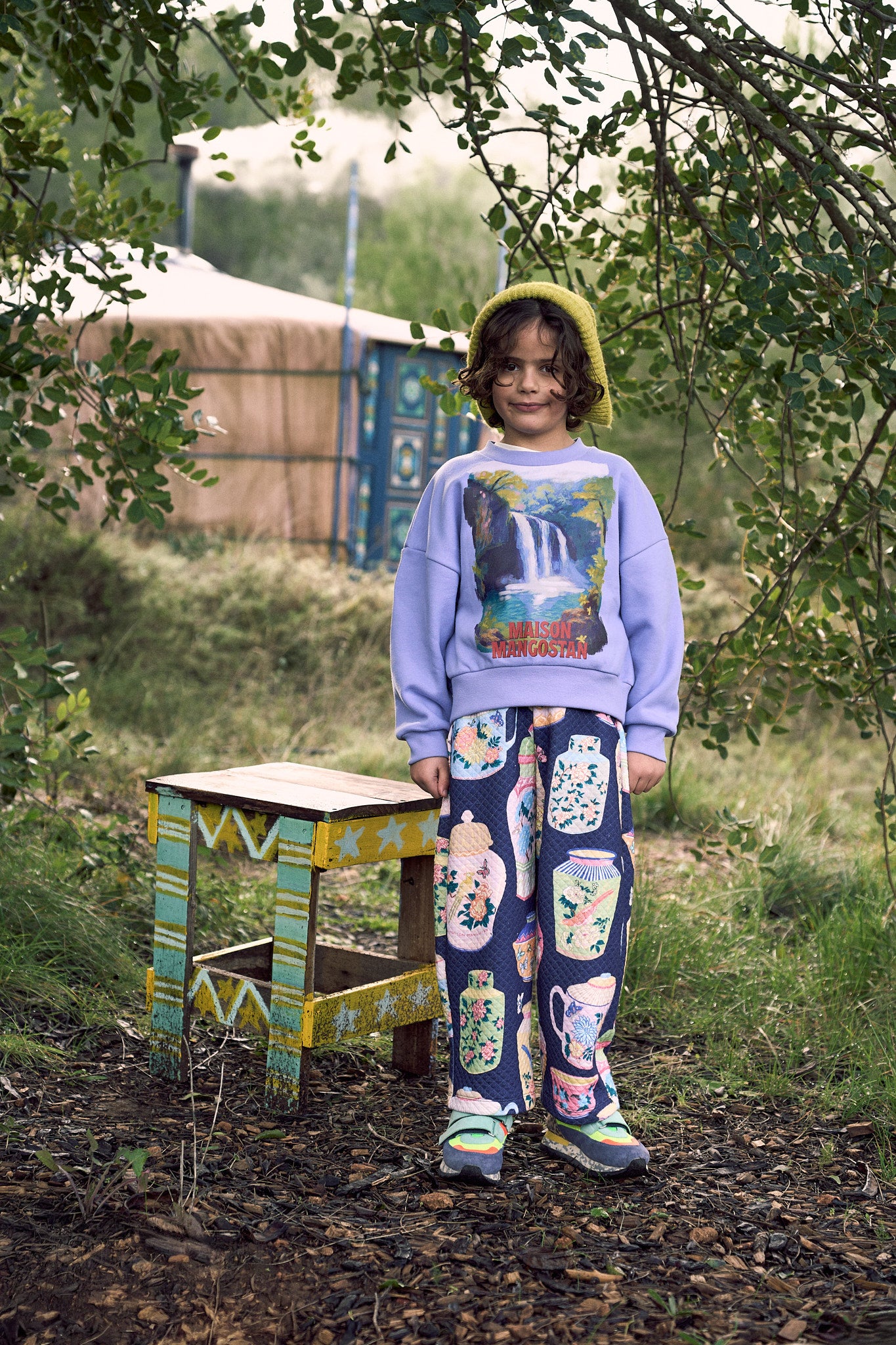 PORCELAIN QUILTED PANT BLUE