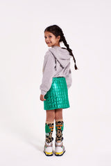 Galatic Miniskirt Metallic Green