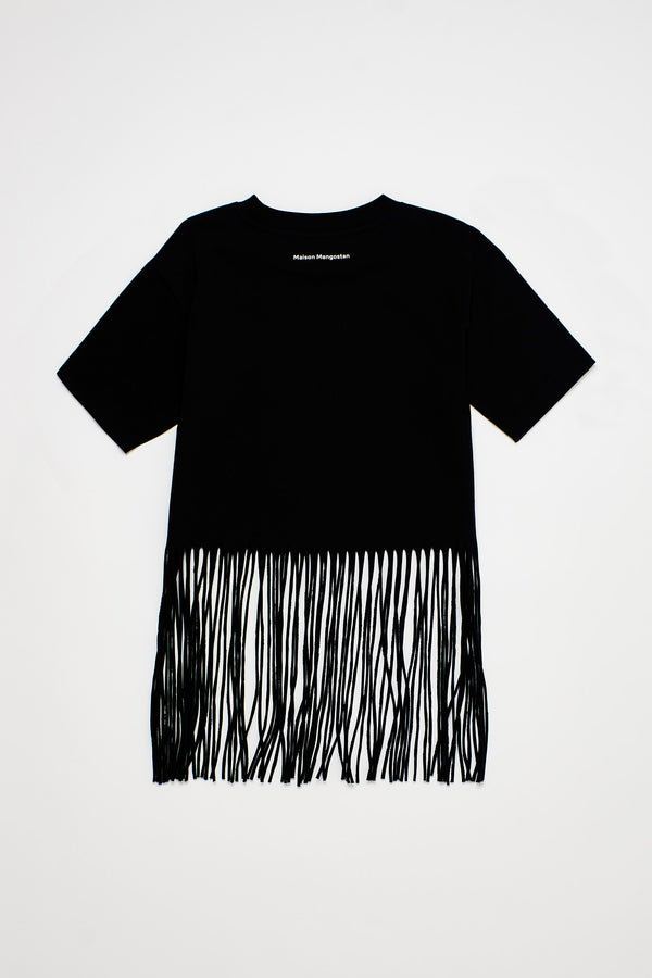 Echale Salsita Fringed T-shirt Black