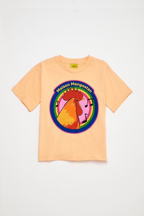 Rooster T-shirt Apricot