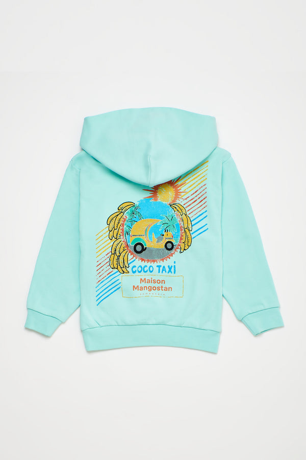 Coco Taxi Hoodie Acquamarine