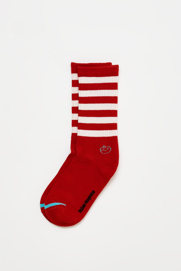 Stripes Socks Red