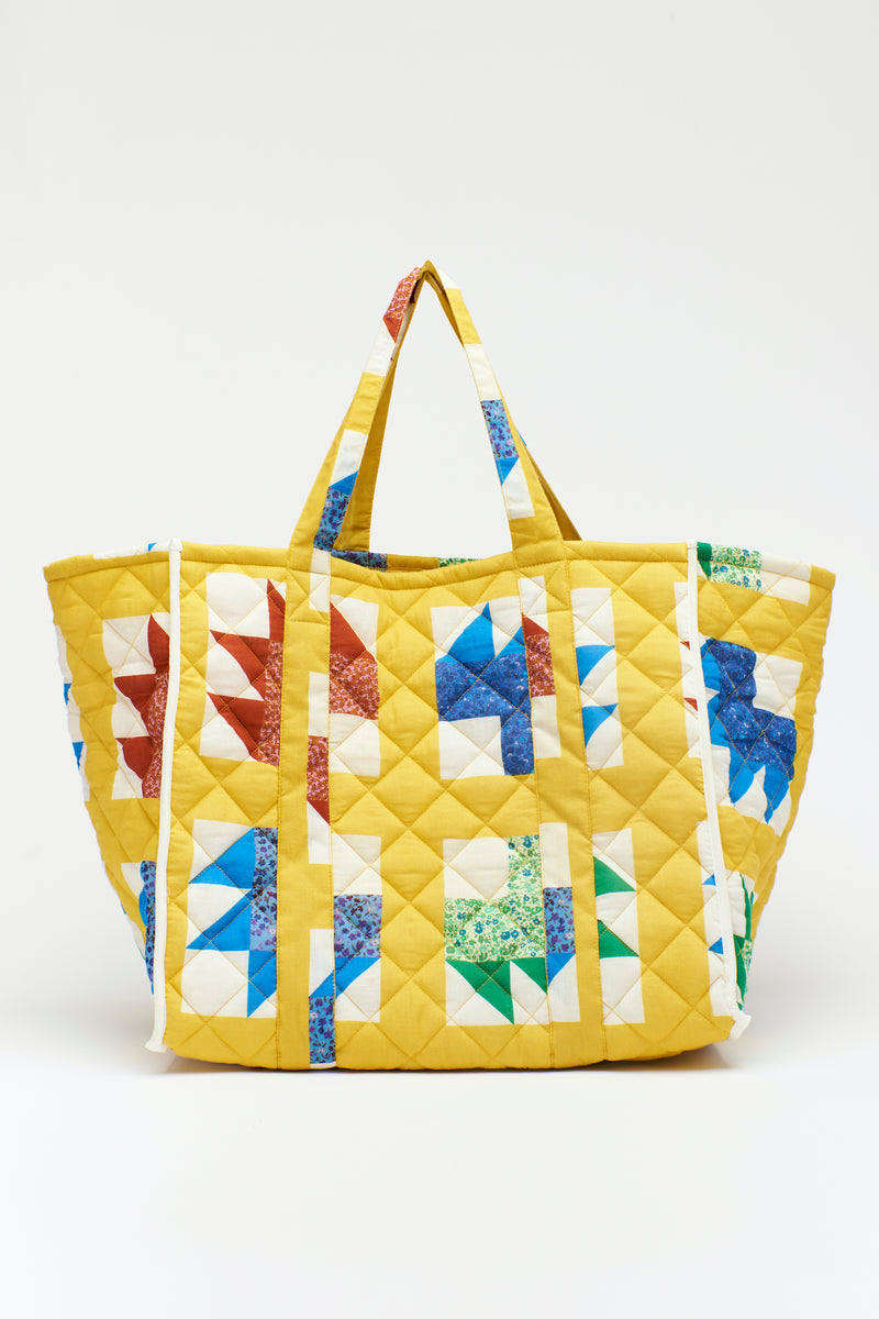 PATCHWORK TOTE YELLOW