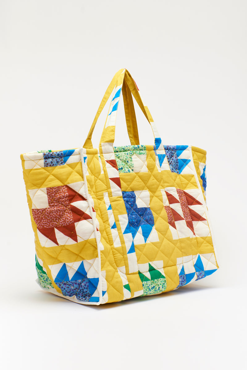 PATCHWORK TOTE YELLOW