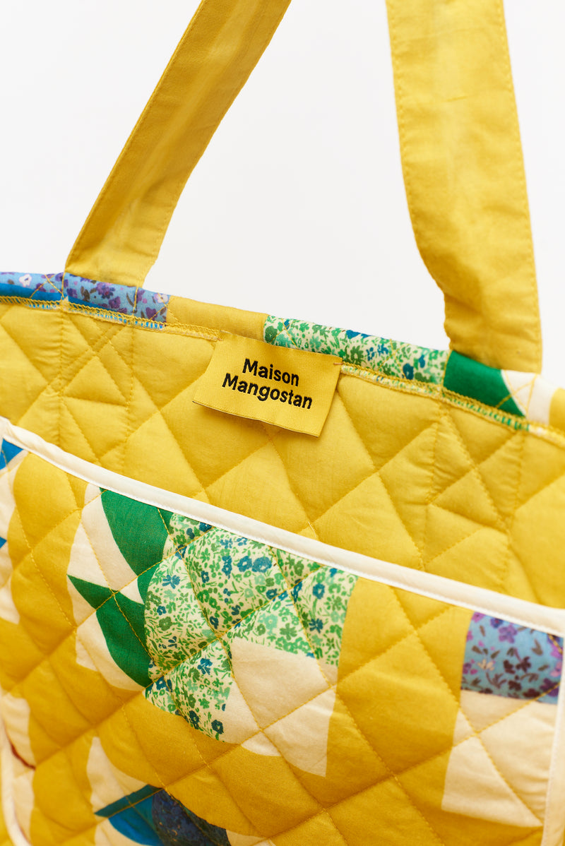 PATCHWORK TOTE YELLOW