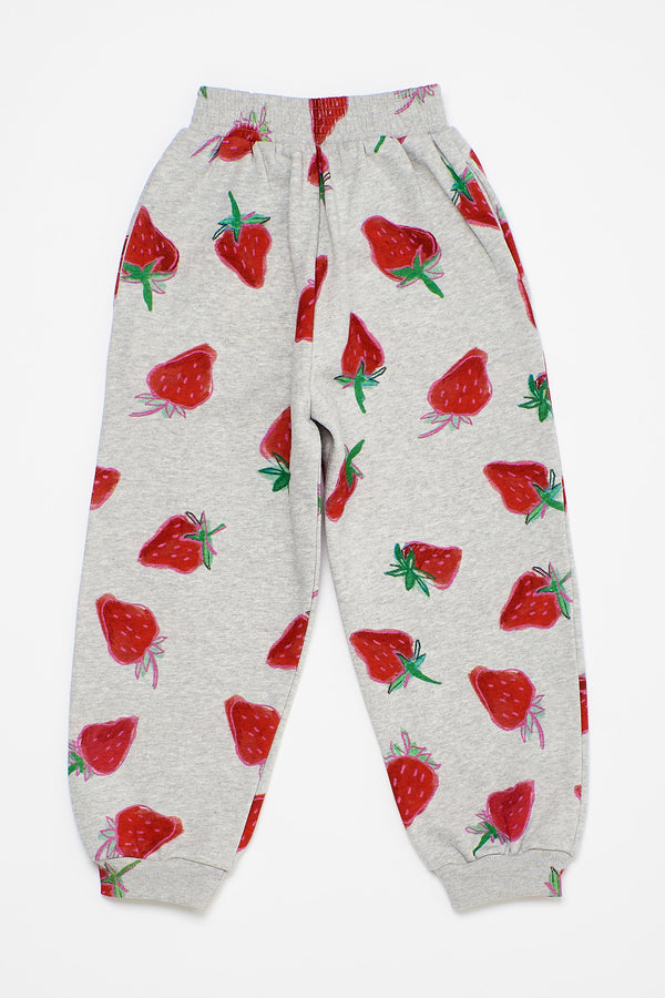 Strawberries Pants Grey Melange
