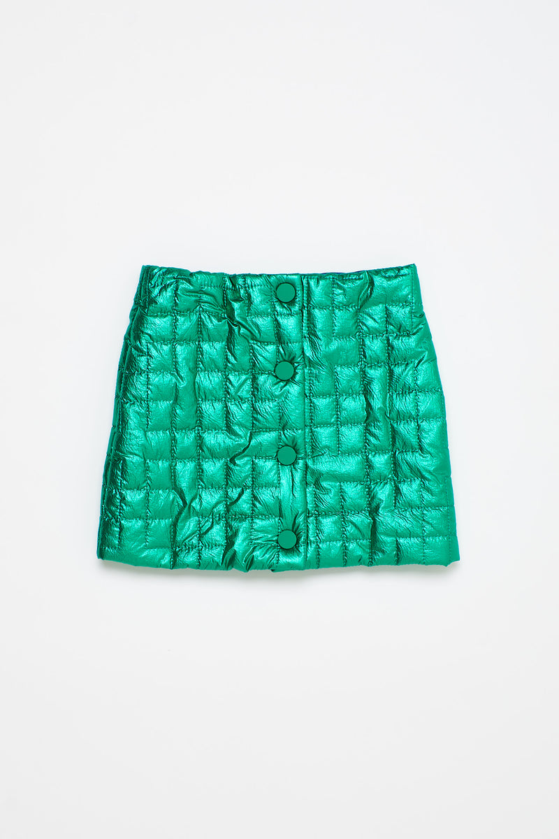 Galatic Miniskirt Metallic Green