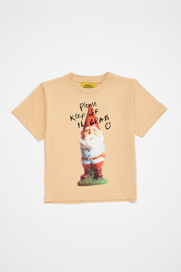 Gnome Short Sleeve T-Shirt Beige