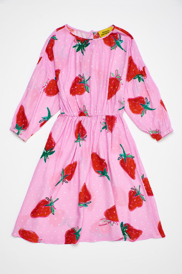 Strawberries Dress Pink