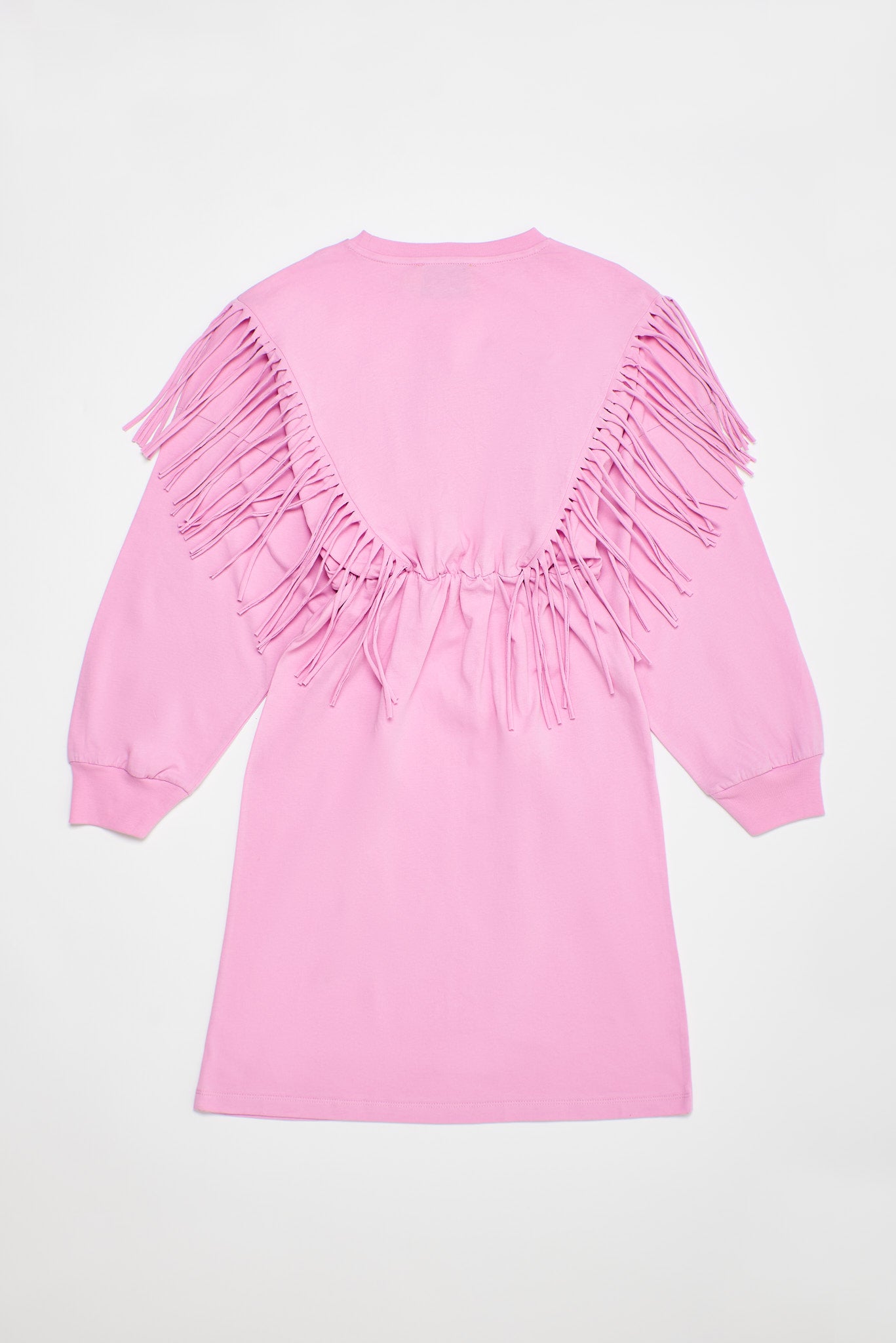 Kleid mit Fransen Rosa